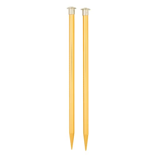 10" Anodized Aluminum Knitting Needles by Loops & Threads®